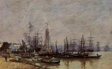 Bordeaux, the Port Artwork by Eugène-Louis Boudin