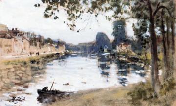 Banks of a River Artwork by Pierre Eugène Montézin
