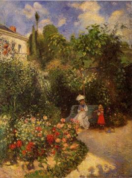 The Garden at Pontoise Artwork by Camille Pissarro