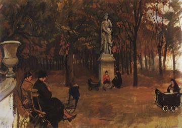 Paris. Luxembourg Gardens Artwork by Zinaida Serebriakova