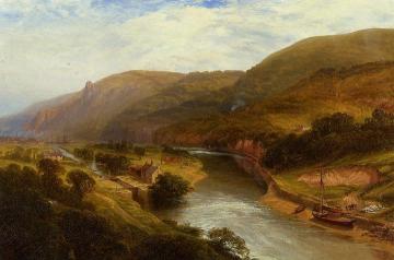 On the Tamar, Devon Artwork by George Vicat Cole