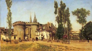 The Village of Chartres Artwork by Martin Rico y Ortega