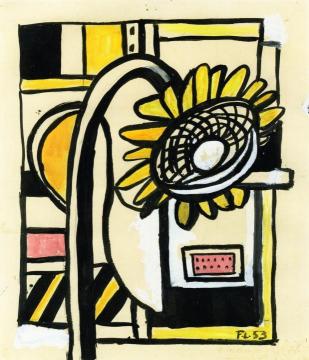 Sunflowers Artwork by Fernand Léger
