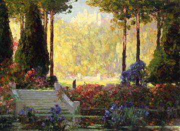 The Garden Of The Castle Artwork by Thomas Edwin Mostyn