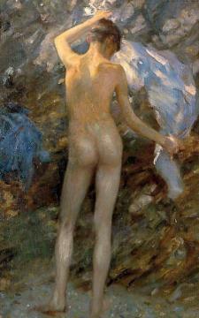 The Blue Jacket Artwork by Henry Scott Tuke