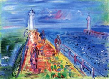 The Jetties of Deauville-Trouville Artwork by Raoul Dufy
