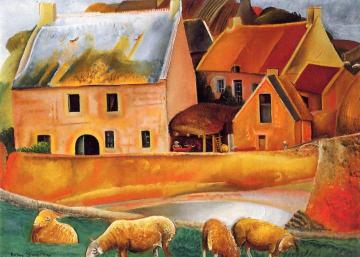 The Farm Artwork by Boris Grigoriev