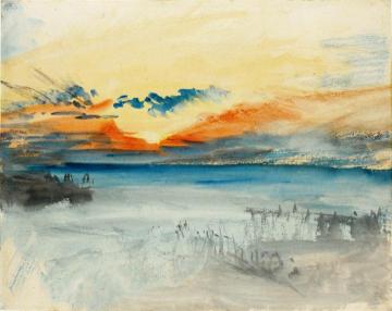 Sunset over Water Artwork by Joseph Mallord William Turner