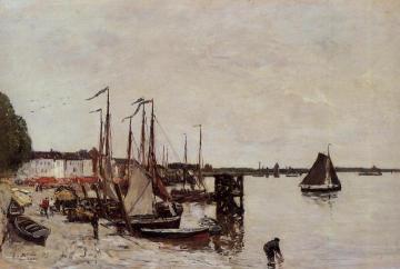 Antwerp, Fishing Boats Artwork by Eugène-Louis Boudin