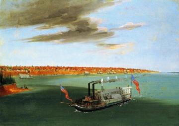 Saint Louis from the River Below Artwork by George Catlin