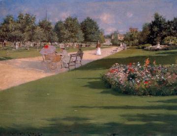 Tompkins Park, Brooklyn Artwork by William Merritt Chase