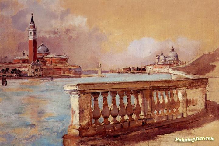 Grand Canal in Venice Artwork by Frank Duveneck