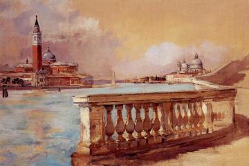 Grand Canal in Venice Artwork by Frank Duveneck