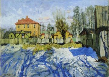 Early Spring. Blue Shadows Artwork by Konstantin Gorbatov