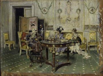 Gossip Artwork by Giovanni Boldini