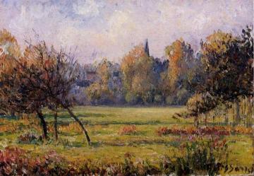 Landscape at Bazincourt Artwork by Camille Pissarro