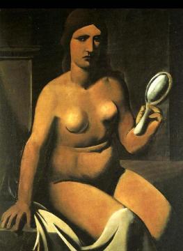 Nude With A Mirror Artwork by Mario Sironi