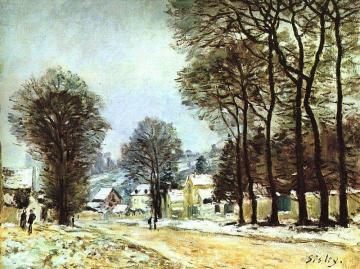 Snow at Louveciennes Artwork by Alfred Sisley