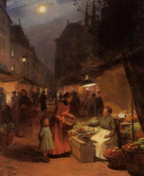 The Fruit Seller Artwork by Victor Gabriel Gilbert