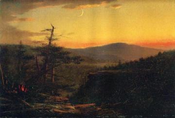 Catskill Mountains At Sunset Artwork by John Adams Parker