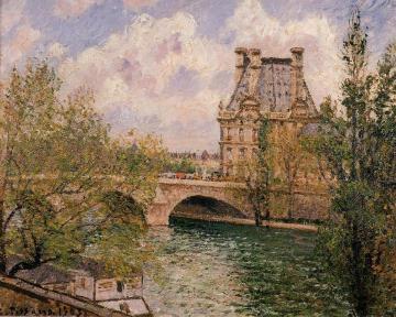 The Pavillion de Flore and the Pont Royal Artwork by Camille Pissarro