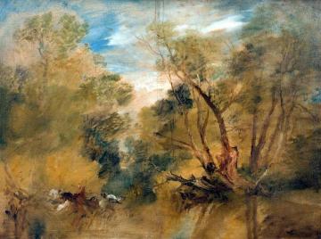 Willows beside a Stream Artwork by Joseph Mallord William Turner
