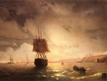 The Harbor At Odessa On The Black Sea Artwork by Ivan Constantinovich Aivazovsky
