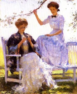 Sunshine And Shadow Artwork by Frank Weston Benson