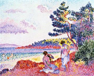 Bathers Artwork by Henri Edmond Cross