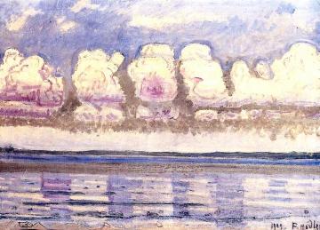 Lake Geneva with Jura Artwork by Ferdinand Hodler