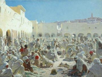 The Market Place, Guardia Artwork by Thomas Frederick Mason Sheard