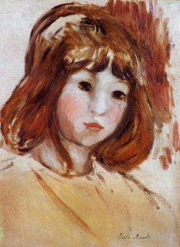 Portrait of a Young Girl Artwork by Berthe Morisot