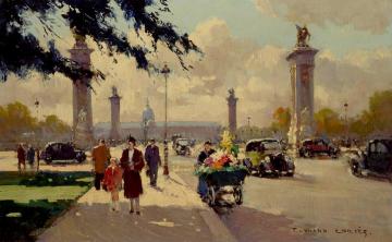 Pont Alexandre III Artwork by Edouard Léon Cortes