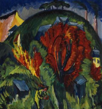 Galgenberg in Jena Artwork by Ernst Ludwig Kirchner