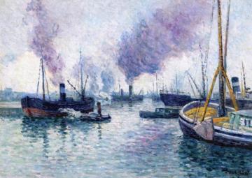 The Port of Rotterdam Artwork by Maximilien Luce