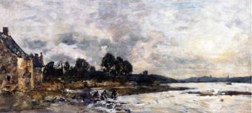 Hopital-Camfrout, the Shore Artwork by Eugène-Louis Boudin