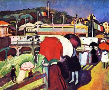 Parasols Artwork by Raoul Dufy
