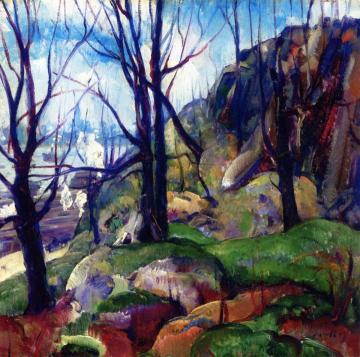 Manhattan from Hoboken Artwork by Leon Kroll