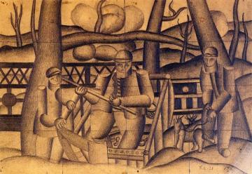 Fishermen Artwork by Fernand Léger