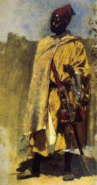 Moorish Guard Artwork by Edwin Lord Weeks
