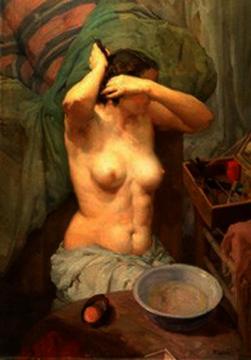Desnudo de Mujer Artwork by Francisco Rodriguez Sanchez Clement