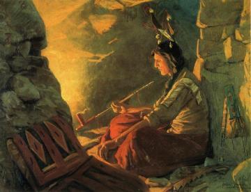 Indian Meditation Artwork by William Gilbert Gaul