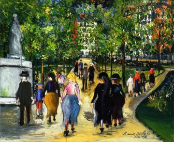 The Luxembourg Garden Artwork by Maurice Utrillo
