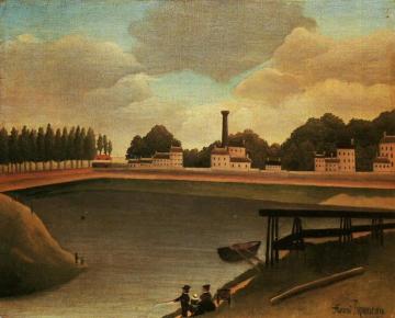 Family Fishing Artwork by Henri Rousseau