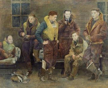 Unknown Bomber Crew Artwork by William Rothenstein