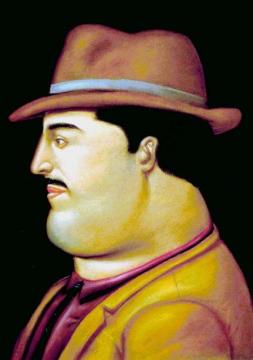 Man Artwork by Fernando Botero