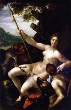 Diana and Her Nymphs at Rest after the Hunt Artwork by Hans von Aachen