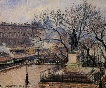 The Raised Tarrace of the Pont-Neuf and Statue of Henri IV Artwork by Camille Pissarro