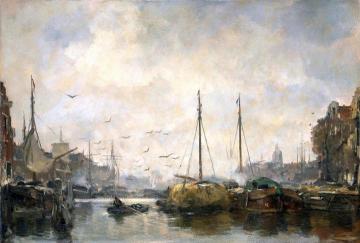 View of a Town Artwork by Jacob Maris