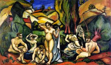 The Bathers Of Andelys Artwork by Emile-othon Friesz